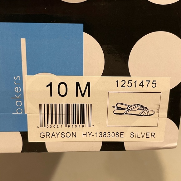 Sandals Silver Size 10 NEW - Picture 5 of 6